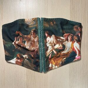 SHEIN Artistic Print Corset Top